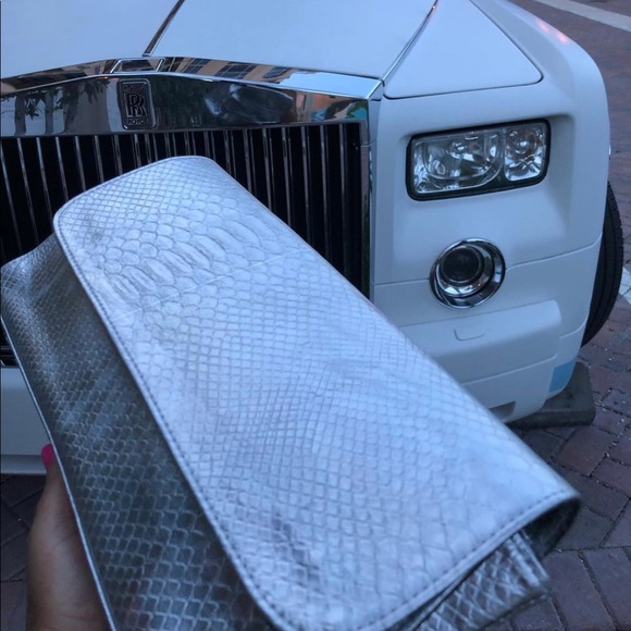 SILVER soft leather - Italian - 100 % real Unique - Picture 4 of 7